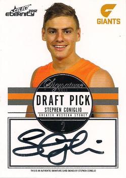 2012 Select AFL Eternity - Draft Pick Signatures #DPS2 Stephen Coniglio Front